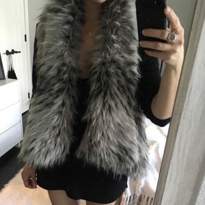 BCBG Faux fur vest